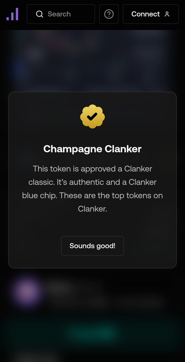 Did you know that if you visit clanker.world, and go to the search bar. 

This is the result? Champagne Clanker - Authentic and Blue Chip

$CLANKER x $BNKR x $DRB