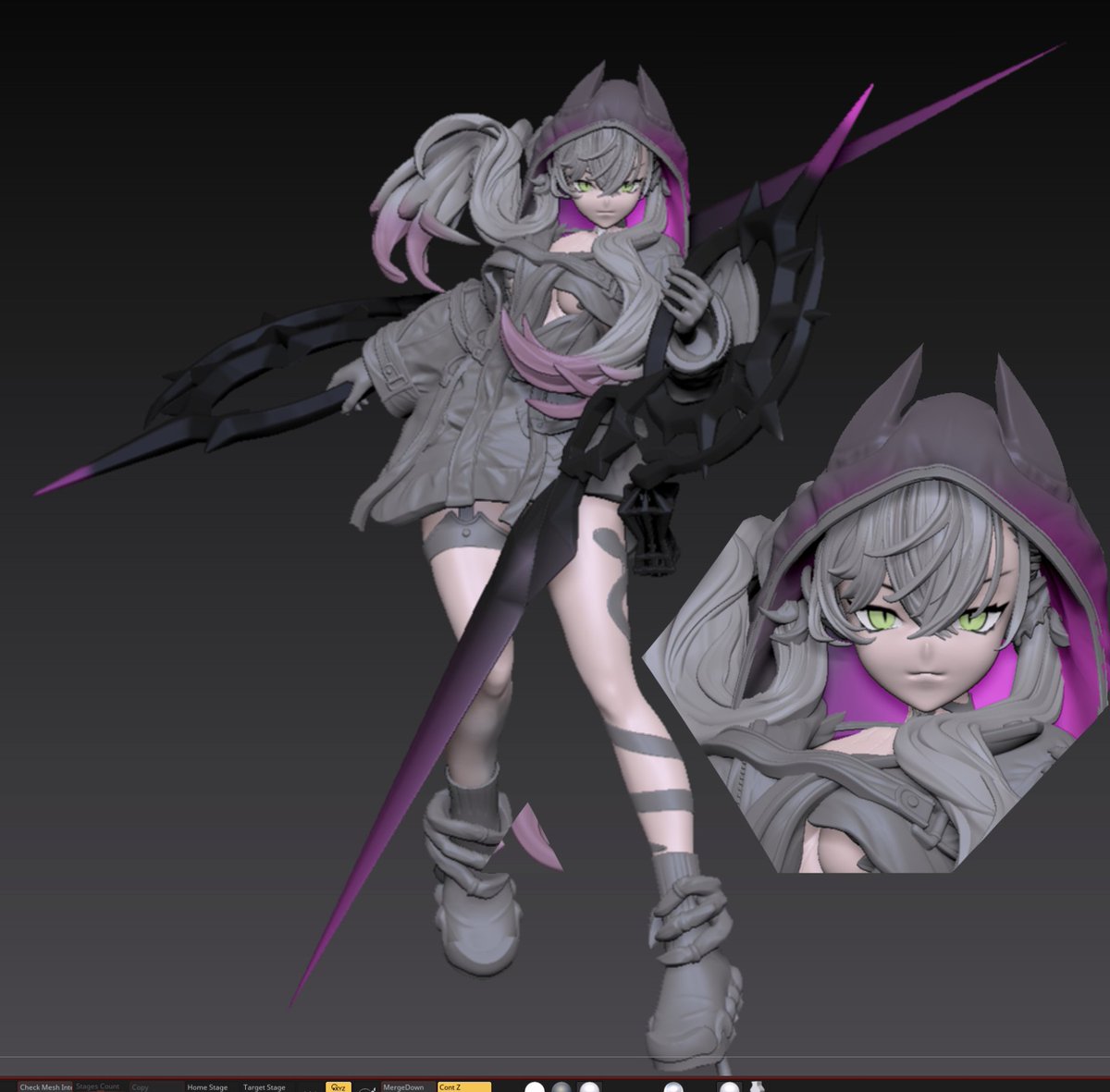 wip #リリス #WF2026W #FGO #lilith #zbrush