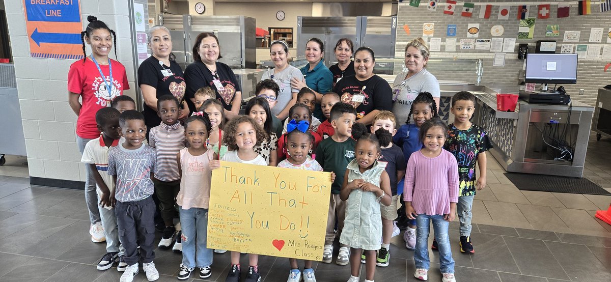 We enjoyed our Community Workers theme. We thanked our Cafeteria ladies because every day they serve us with a smile!
<a href="/BrosnahanES/">Brosnahan Elementary</a> <a href="/CyFairISD/">Cypress-Fairbanks ISD</a> <a href="/PowerUpCafe/">Cy-Fair Nutrition</a>