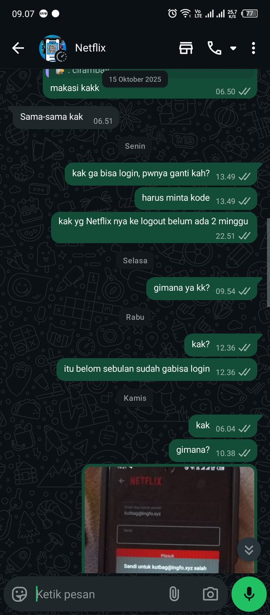 Cutiepurpless's tweet photo. beli Netflix belum ada sebulan udah gabisa, beli 15 Oktober , ditanggal 20 udah gabisa. Mana slowres dan ga nindak lanjutin #gaamanah #akunpremium #Netflix sumpah kesel bgt org mau nonton yak malah ke logout https://t.co/QwnSrIE6dQ