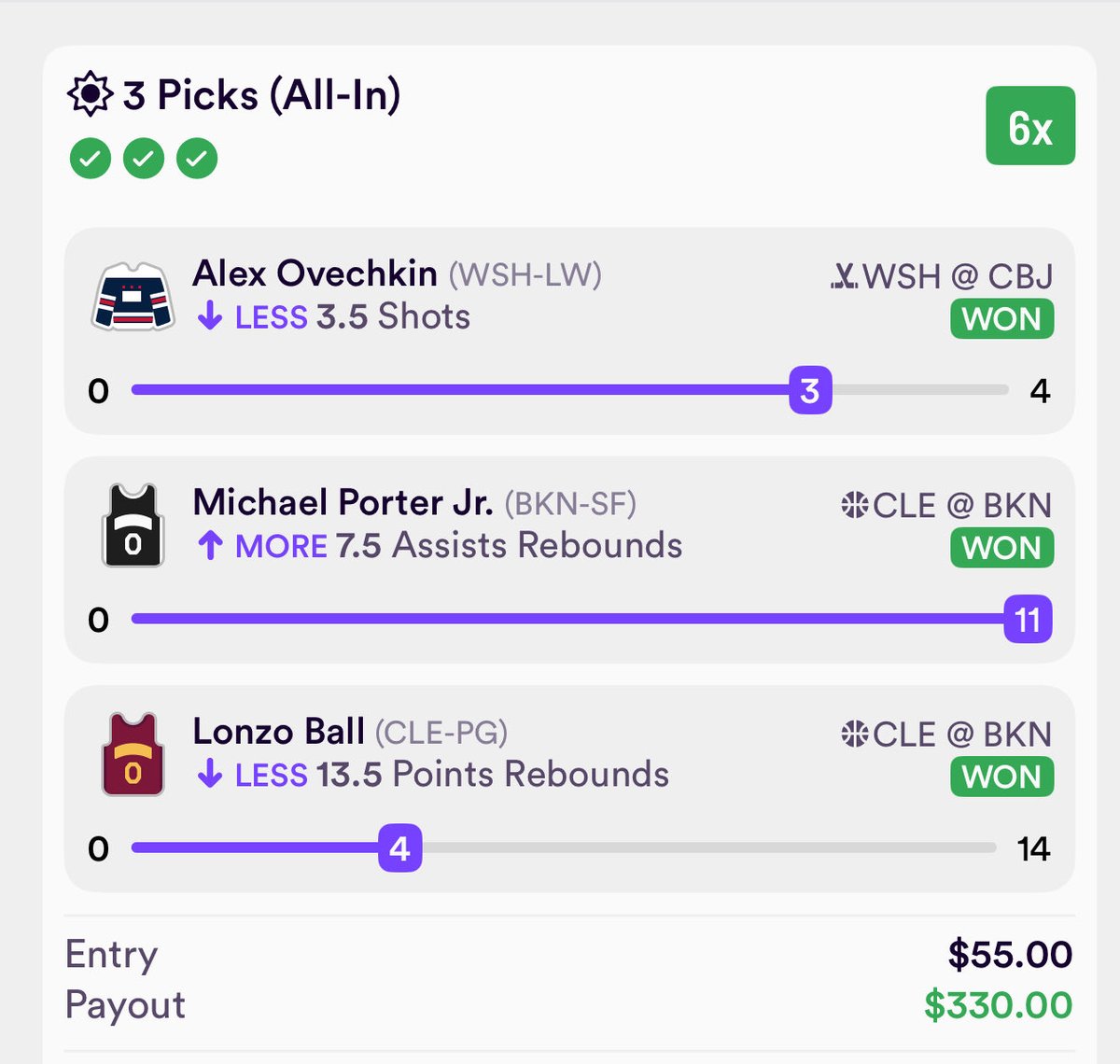 GhostEVplays's tweet image. +500 Dabble Bang 💥
#dabble #sports #nba #nhl