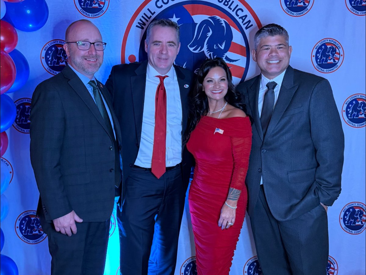 Congrats to our neighbors in Will County on a fantastic event tonight in Mokena! Great crowd and great energy! Let’s get work on turning Chicagoland Red! 🇺🇸 🇺🇸 🇺🇸 🇺🇸