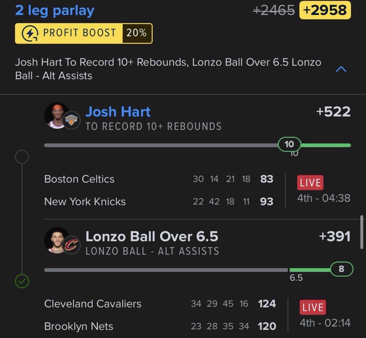 Cdub1391's tweet image. 🏀🔥 
PARLAY BANG BY BIG BOSS AND ADDED ONE THE GOATS OF SPORTS BETTING! GREAT DAY TO BE IN OUR DISCORD @NRFIKING_  #NBA #ParlayWins #KnicksNation #LetEmKnow #GamblingX #GamblingTwitter