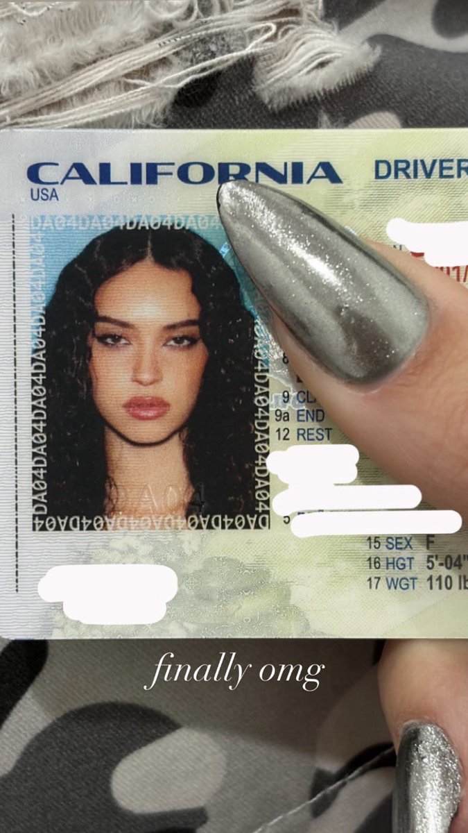 와 다니엘라 면허증 사진