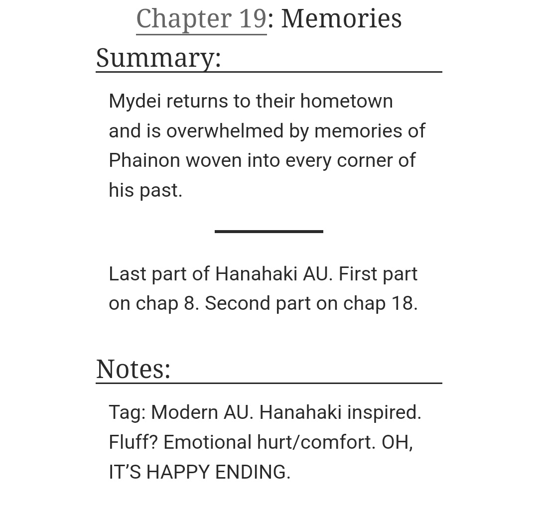 #phaidei #PhaiDeitober2025 

Day 19: Memories

Final arc of HanahakiAU. TW: Fluff, Implied intercourse.

archiveofourown.org/works/71581171…