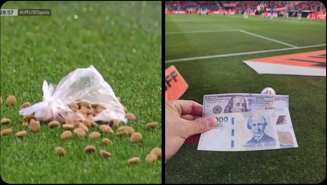 La hinchada de Independiente arrojando comida de perro y dólares a la cancha en medio del partido. 

Excelente forma de reclamar y hacer entender a sus jugadores en qué club juegan.
