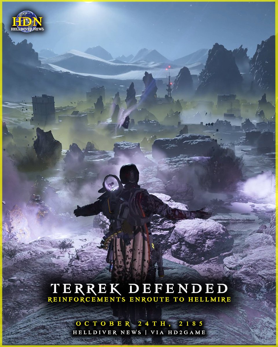 Terrek has been freed from Terminid Tyranny, and reinforcements are en route to bolster the defense of Hellmire.

#helldivers2
