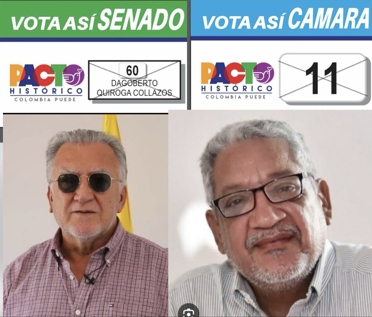 ¿$$$?.. Me dirán brujo pero el domingo los resultados demostrarán la denuncia que me allegaron: La Alcaldía de Santa Marta ordenó a sus contratistas votar la consulta del Pacto Histórico por estos dos candidatos… Hoy apoyan a candidatos del Pacto Histórico cuando pertenecen al