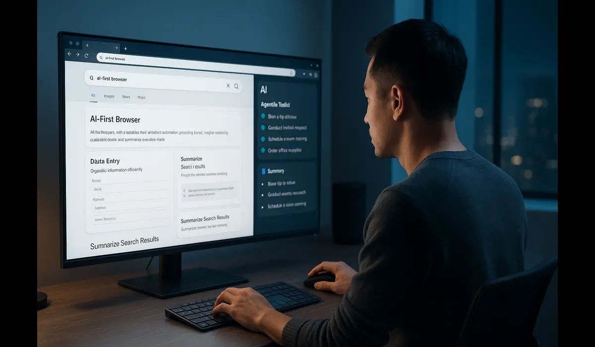 topwebstory's tweet image. The browser you know is evolving. Meet the era of agentic AI browsers — where your browser doesn’t just show you the web, it works it for you. 🚀
#AIBrowser #AgenticWeb #TechRevolution #AIInnovation #NextGenBrowsing #TopWebStory 
topwebstory.com/tech/ai/ai-fir…