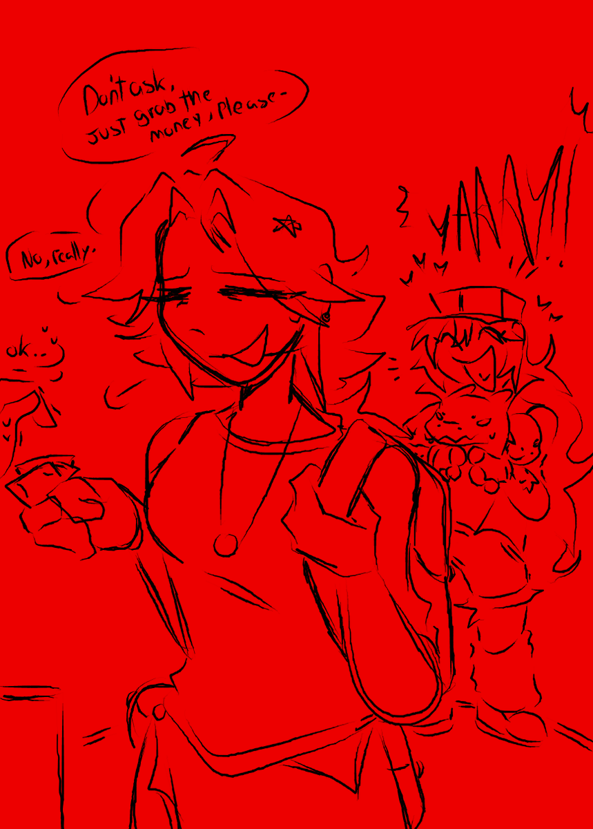 astrowaffle_0's tweet image. sisters being sisters. JSDKD- 
(enjoy this thing for now, is the last time im gonna draw these two, FOR NOW.)

#strangledredmike #strangledredsteven #strangledred