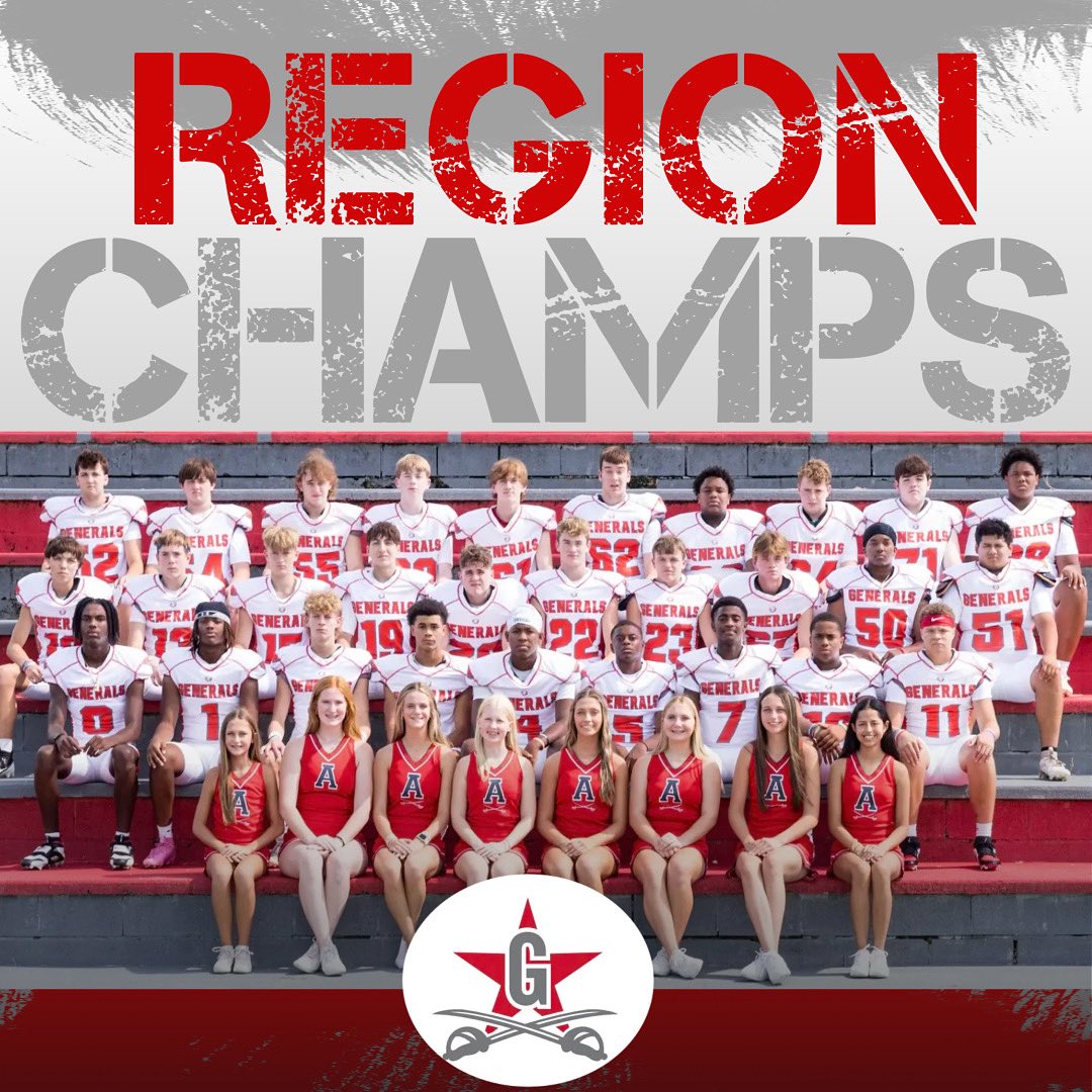 ACAGeneralsAth's tweet image. Generals WIN 36-14!!! Congratulations to Coach Gainey and team…@AISAathletics 2A Region 1 CHAMPS 🔴⚪️⚔️ #GoGenerals #ODB