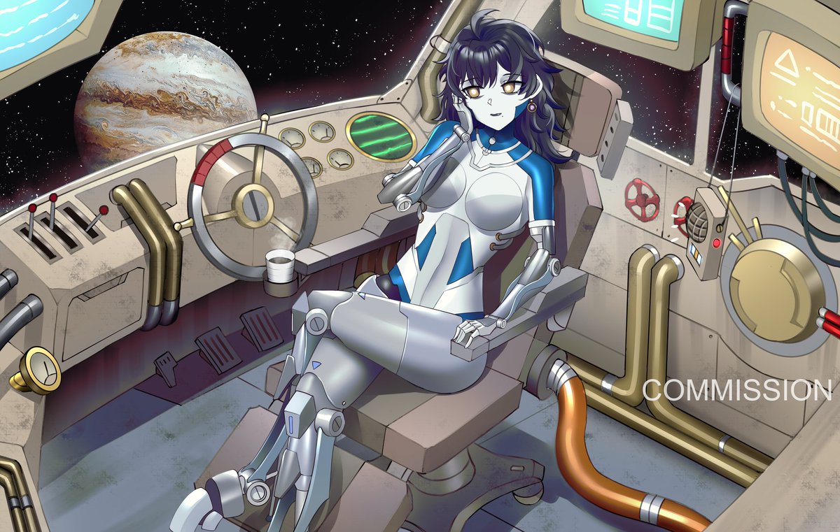 Go to jupiter 🚀
#Mecha #mechagirl #Robot #robotgirl #artwork #illustration