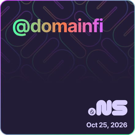 MinhTranQuang10's tweet photo. New #SuiNS secured: DomainFi.sui
Who will build #DomainFi on @SuiNetwork, for accelerating a new digital economy by tokenizing and unlocking the liquidity of 364 million domains?
Join the movement that turns domains into dynamic financial assets. LFG