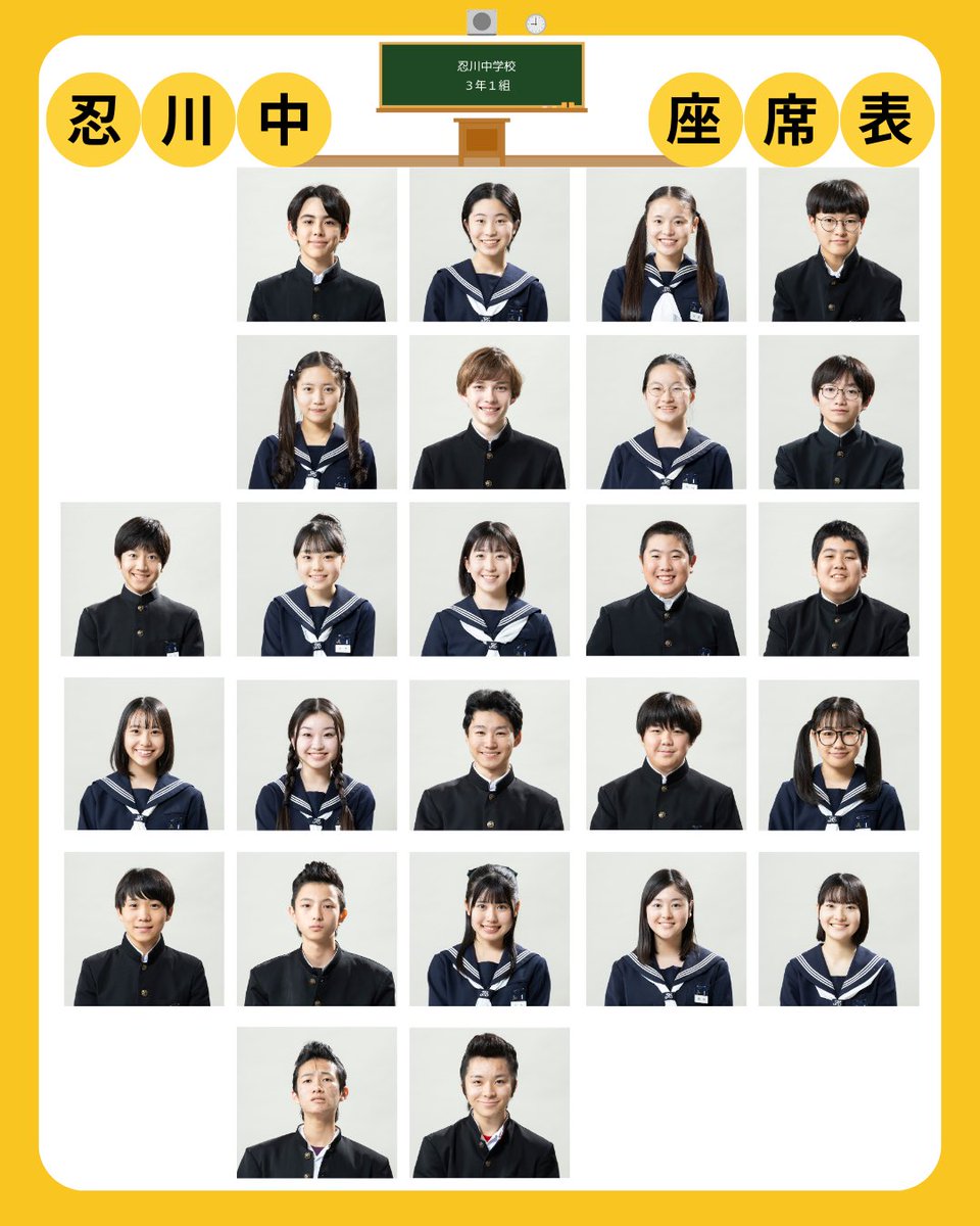 oishikyushoku's tweet photo. 🔥『#おいしい給食 炎の修学旅行』公開中🔥
今日は 忍川中・3年1組の生徒たちに注目🎒🍽️

給食を“全力で楽しむ”このクラスは、
いつだって笑って、ぶつかって、全力。
そんな3年1組の 座席表📖 を大公開！

さらにーー
生徒たちの“好きな給食”や“撮影の思い”も紹介します✨

好きな給食があると、学校ってちょっと楽しくなる。
甘利田先生と3年1組は、今日も給食から世界を見ている🍛

あなたは どの生徒に共感する？
コメントで教えてね✏️

⸻

🎬映画『おいしい給食 炎の修学旅行』
10月24日(金) 全国公開‼️

⸻
#おいしい給食 #炎の修学旅行 #市原隼人
#忍川中 #3年1組 #座席表
#給食は思い出になる