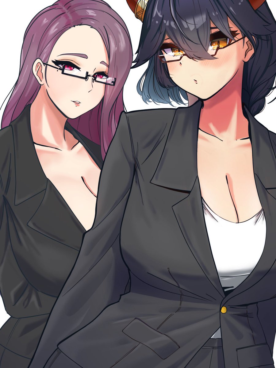 秘書描きました。 