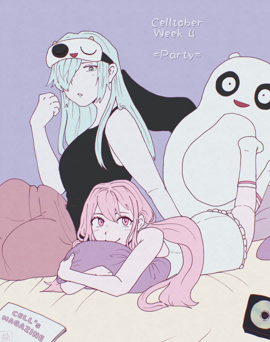 #Celltober2025 
Week 4: Party! (Pijama party!!!!)