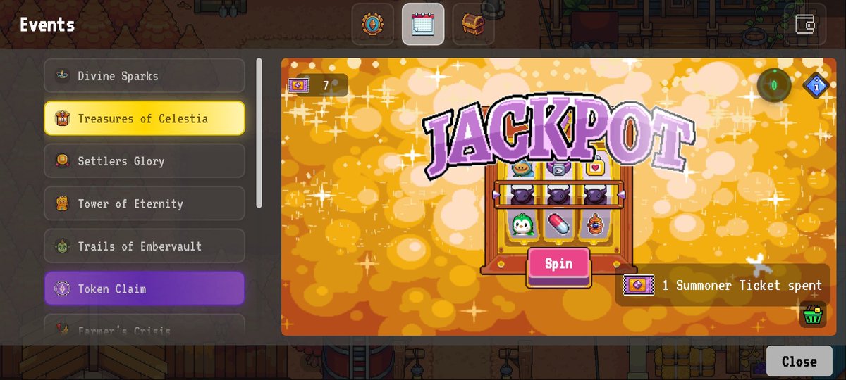 vryalvn's tweet image. day 44 of posting Spellborne daily✅

Hit the jackpot in the celestia and got a monster👀
#SpellborneCreate #Spellborne