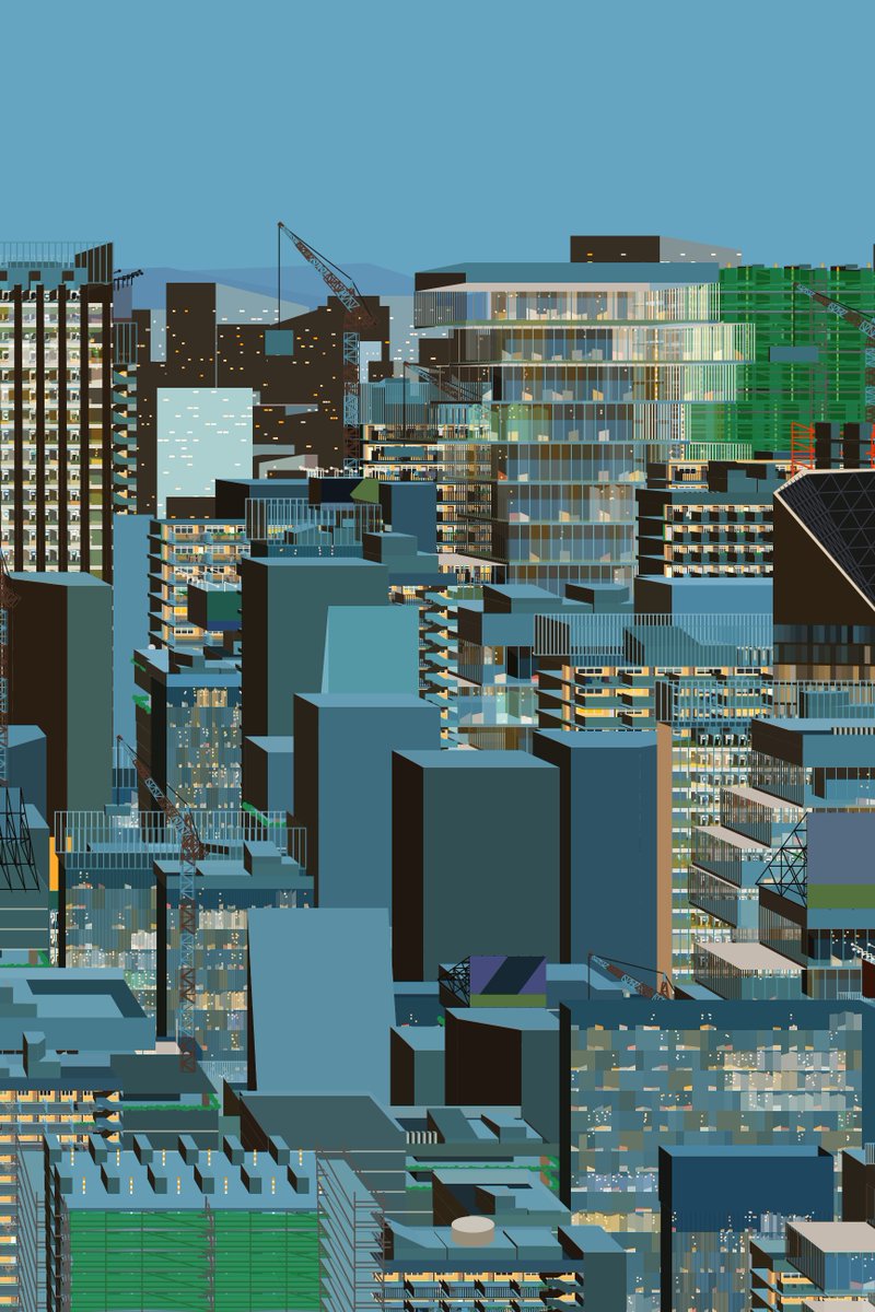 StudioYorktown's tweet image. WIP 25.10.2025
'Blue Hour'
Generative Art made purely with code (p5.js)