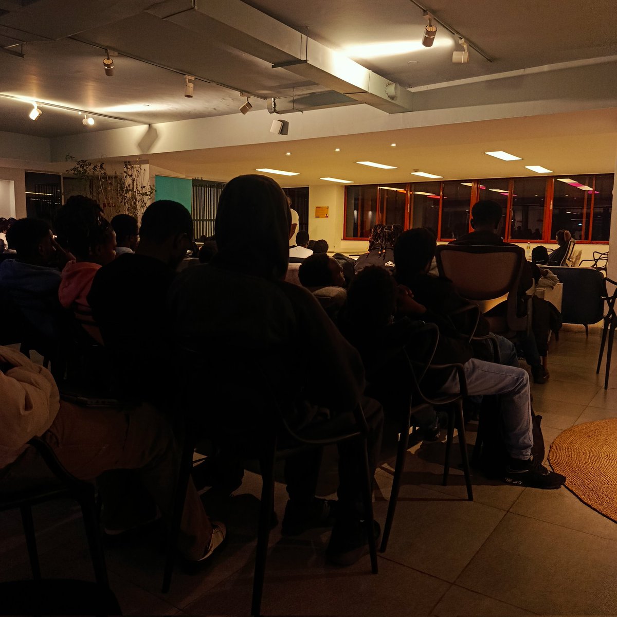 codewitheugenee's tweet image. It is 5:56am and we are live at Nights of Code hosted by @ADAMUR_R building on @hedera.
Let&apos;s goo.
@The_Hashgraph, @Hedera_Hacks.