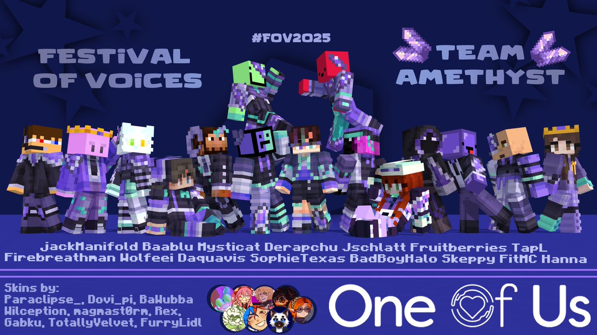 🔮Festival of Voices - Amethyst Team!!
-For the event #festivalofvoices | RTs Appreciated!

Big collab with <a href="/Paraclipse_/">Kal🐦‍⬛♠️ Skin Comms Open 📌</a> <a href="/dovi_pi/">Dovilė🍄| COMMISSIONS OPEN📌</a> <a href="/BaWubba/">Wub 🍉</a> <a href="/wilception/">wil</a> <a href="/magmaSt0rm/">magma :3</a> @/marsh <a href="/GabkuDoesStuff/">Gabku 💚</a> and <a href="/FurryLIDL/">FurryLIDL</a> 

Download Links in thread &lt;3
#fov2025 #oneofusglobalfoundation