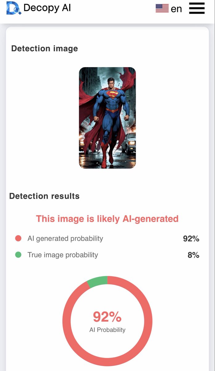 PortalAnimates's tweet image. Here’s 4 different AI photo detectors saying the same thing