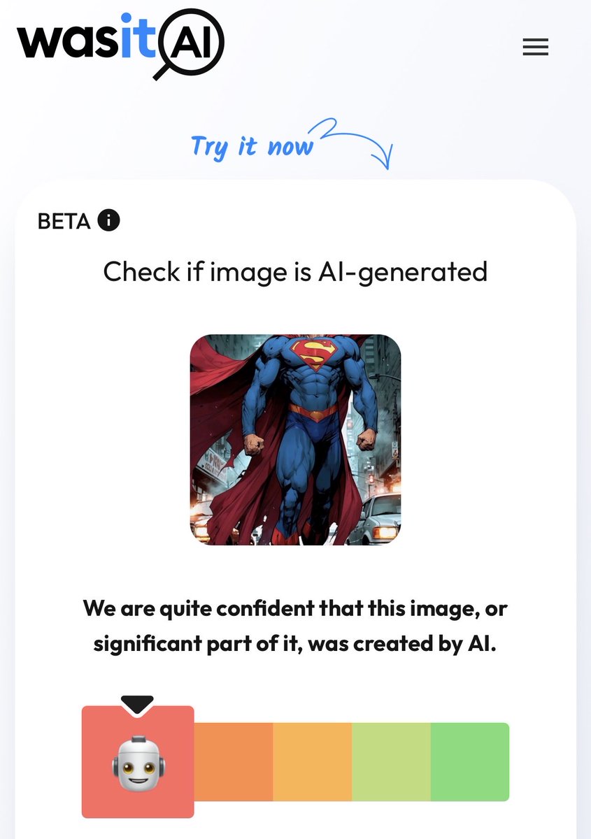 PortalAnimates's tweet image. Here’s 4 different AI photo detectors saying the same thing
