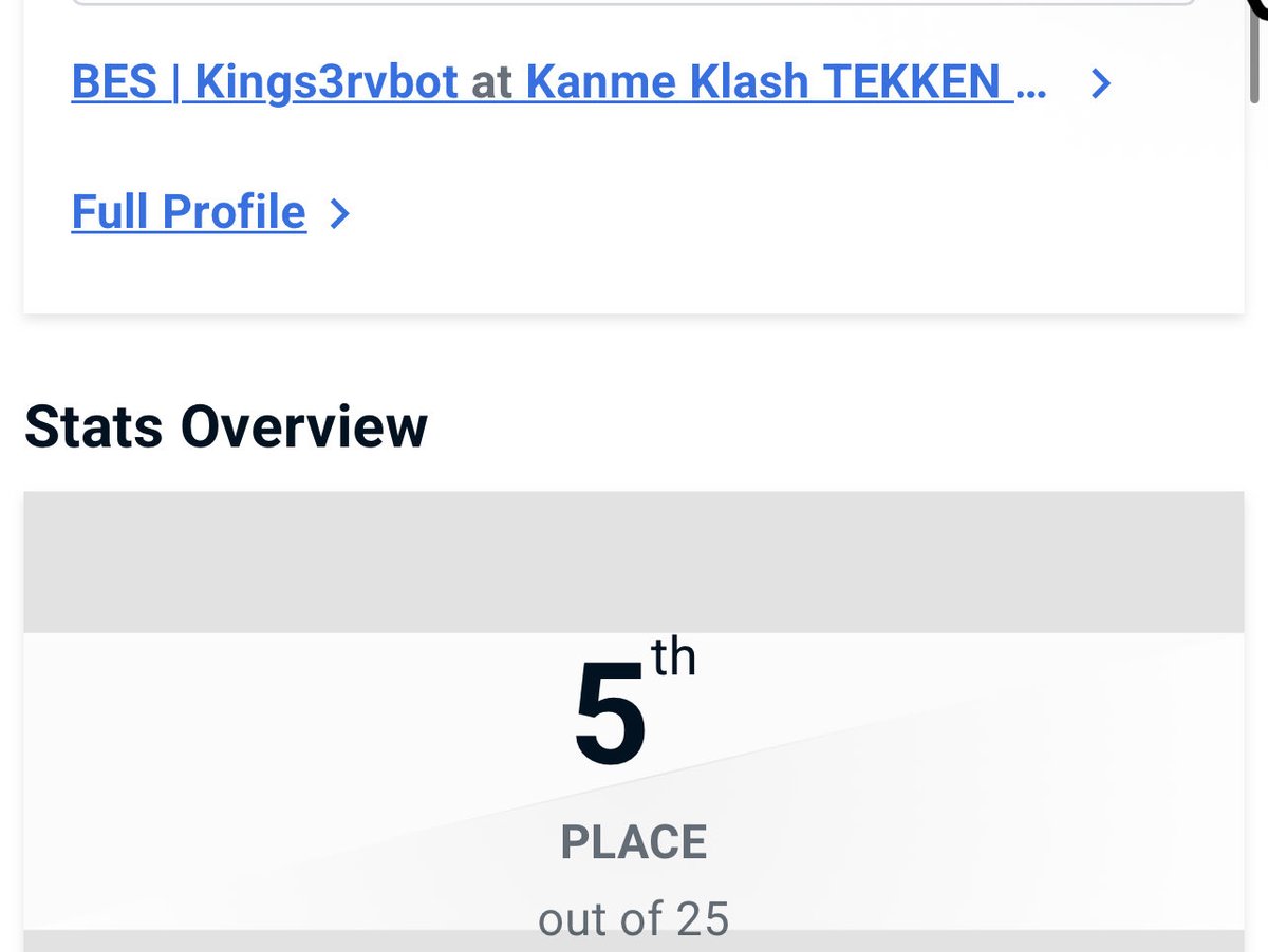 Two tournaments tonight. Had to dq out of winners side of NFG due to a family emergency. GGS