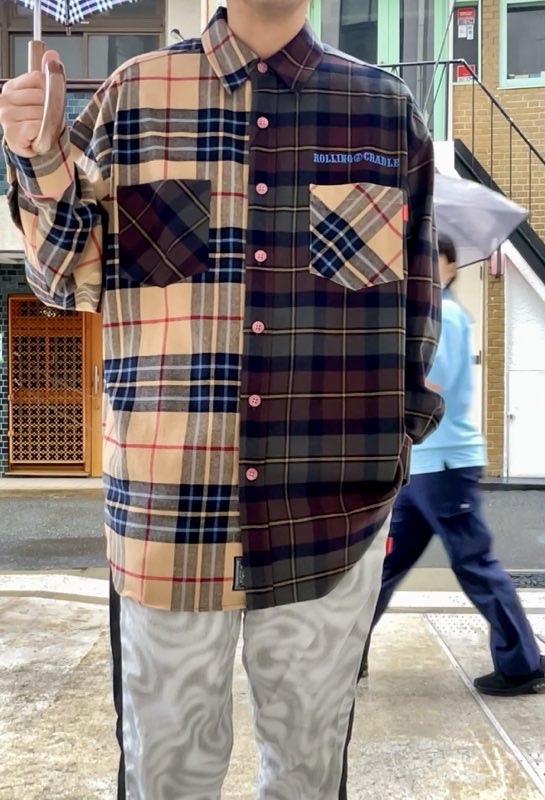 ROLLING CRADLE オリーブジャケット L ROLLING CRADLE (ローリングクレイドル)より、オーバーサイズの