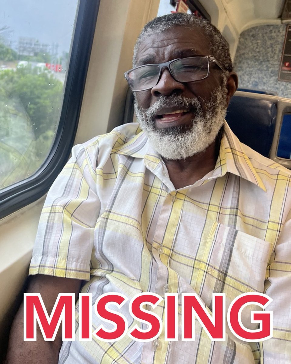 Donald was last seen wearing green basketball shorts with a black strip, an orange &amp; yellow multicolor Premier League soccer jersey, and blue &amp; white Nike sneakers. 

He cannot swim &amp; has no trackable devices on him.  Call 954-431-2200 if you have any information on Donald Pink.