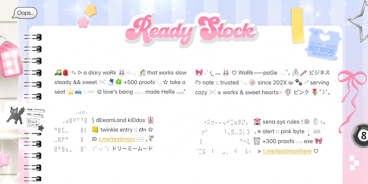 celnebrity's tweet image. ⠀⠀⠀⠀⠀
🛼⭐️ help repost pls ₊ ׁ ? —— thankyou &amp;gt;__&amp;lt;

⨳ ﾟ⌲ ˖  sena bawa 8 bundling pinned + bio ready stock nyang siap dijemput ❤︎ .ᐟ jangan lupa (@) setelah DM yAW ⓘ 𓂂𓏸 ツ

👛⠀IDR 8.500 / ea⠀📝⠀

꒰ #zonauang️ #zonajajan #zonaba ꒱
⠀⠀⠀