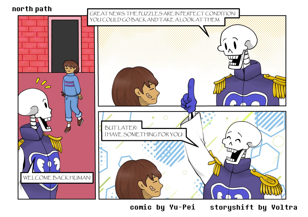 jadeyupei's tweet photo. #storyshift by Voltra, a undertale au
fanwork comics by me (YuPei)
Original is from the write up at AO3. check the link at the beginning of this thread.
north path page 21
next update will back to main path, hope you like n&amp;s path! https://t.co/HeOeU8WXgJ
