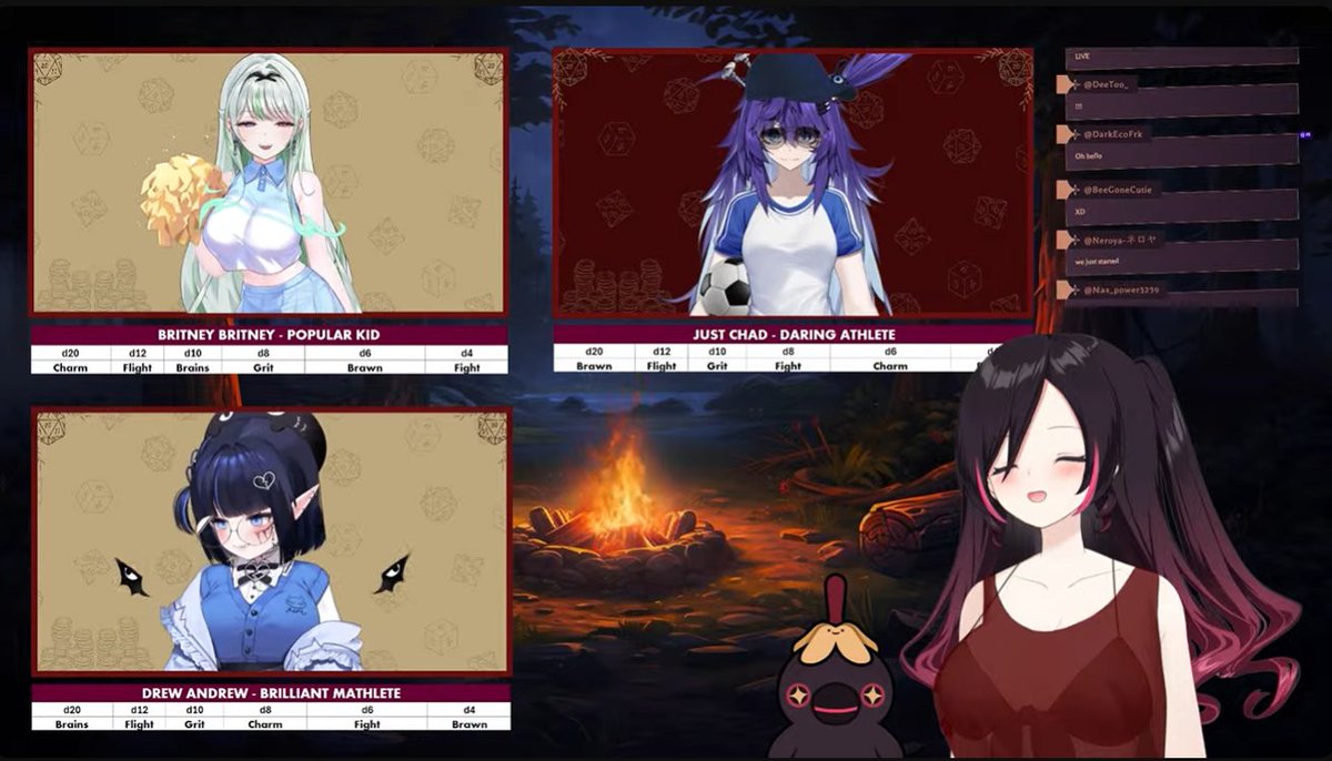 Weapon_HunterX's tweet photo. A night at camp turns deadly after a dare sends a camper deep into the darkest woods. A incredible TTRPG Lunalia one-shot DMed by Yumi. You did a INCREDIBLE job running the game and everyone played amazingly! 💚💜💙❤️
#AlivenHaunting #LiveDreaming #YumiGoneLive #NOVAeREPORT https://t.co/cWVGT06e6T