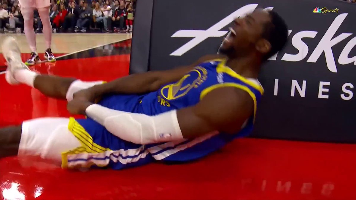 Jonathan Kuminga: 10 points, five rebounds, two steals in 13 first half minutes, including this dunk on Clingan. Did commit three fouls, which meant he wasn’t out there as Warriors struggled late in half. Blazers up 13.