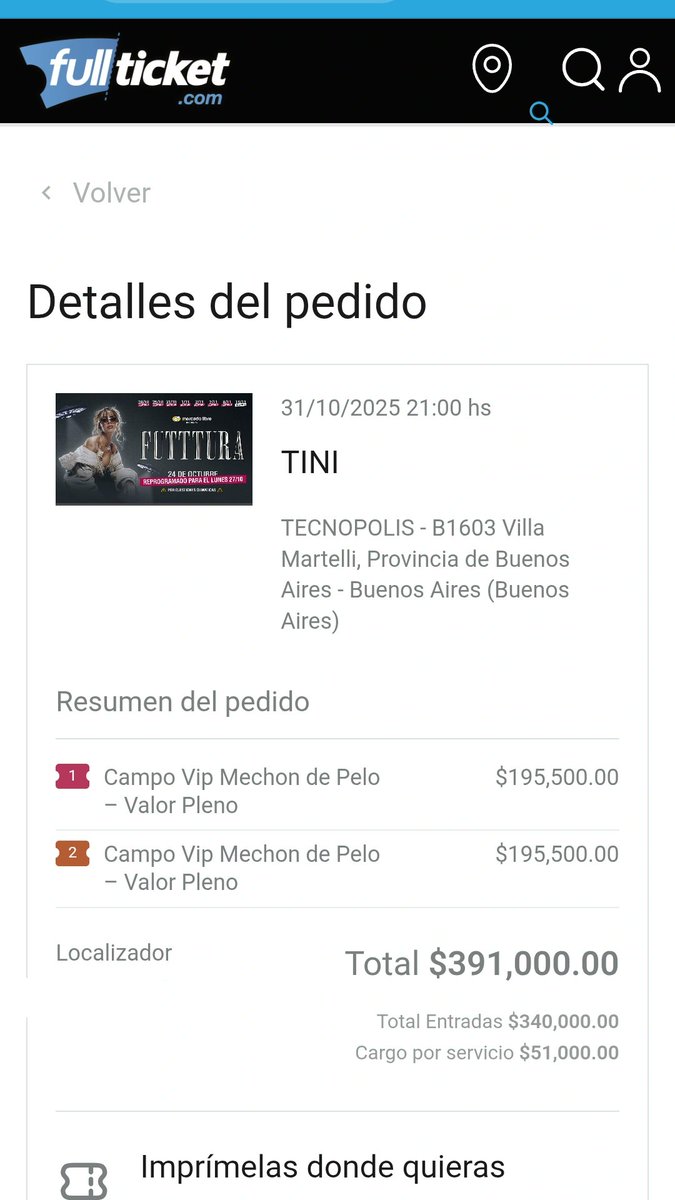 MicuxTini's tweet photo. 📢 VENDO entradas campo vip mechón del pelo para el día 31 (no puedo asistir por trabajo) 
PRECIO CHARLABLE
#FUTTTURA #FUTTTURATOUR https://t.co/nZEqtlxRe3