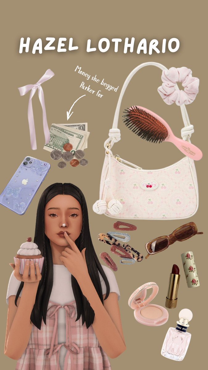 tiredfroggiesim's tweet image. What’s in my sims bags (bc I miss this trend)