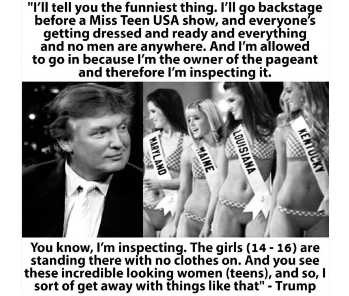 Republicans elected this pervert, not once but twice.