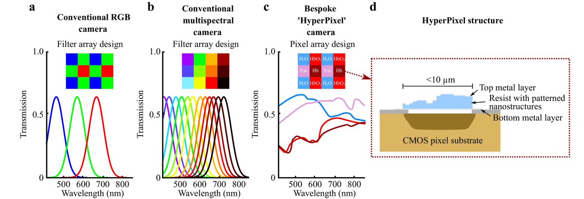LightSciAppl's tweet image. #LAM_Highlight: [Article] Hyperpixels: pixel filter arrays of multivariate optical elements for optimized spectral imaging. @UniofExeter @UniofNottingham @Cambridge_Uni 
Keywords: #Imaging, #Hyperspectral_Imaging_and_Nanofabrication. 
Link: light-am.com/article/doi/10…