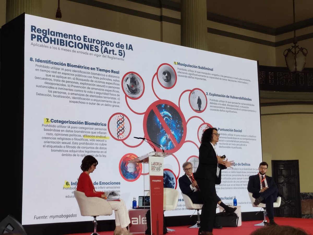 cjgalan's tweet photo. Hoy empezamos con Inteligencia Artificial y Derecho del Trabajo, con Magdalena Nogueira (Catedrática UAM) y Juan Martínez Moya (Magistrado TS).

Seguimos en #Laborium #25CongresoASNALA 
@ASNALA_
#IA https://t.co/GE3ar4Ivnd