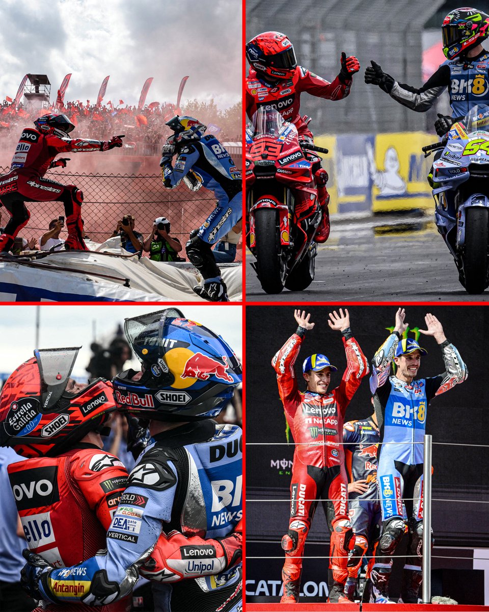 After 76 years of #MotoGP Marc and Alex become the first brothers to finish 1st and 2nd in the world championship 🥇🤝 🥈