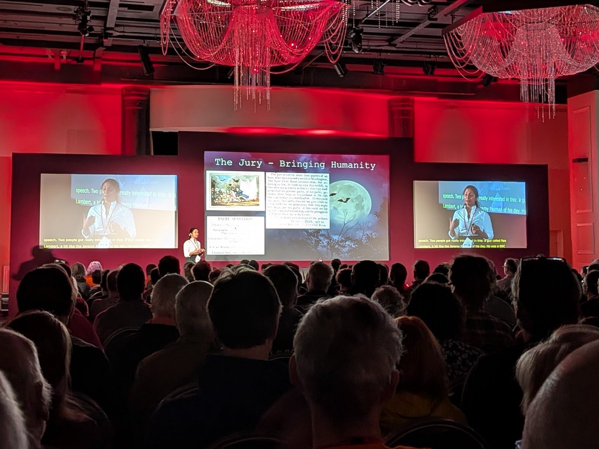 Fascinating talk about the law and the supernatural by Naomi Ryan at the QED Conference!