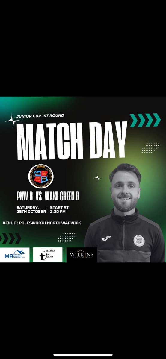 ⚽️MATCH DAY⚽️

<a href="/KawalaFc/">Kawala FC</a> vs A team 
3pm kick off 
Holders cup 1st round 

B team vs <a href="/WAmateurs/">Wake Green Amateurs</a> B 
2:30 kick off 
Junior cup 1st round 

Bar open from 12 🍻

💚UTP💚