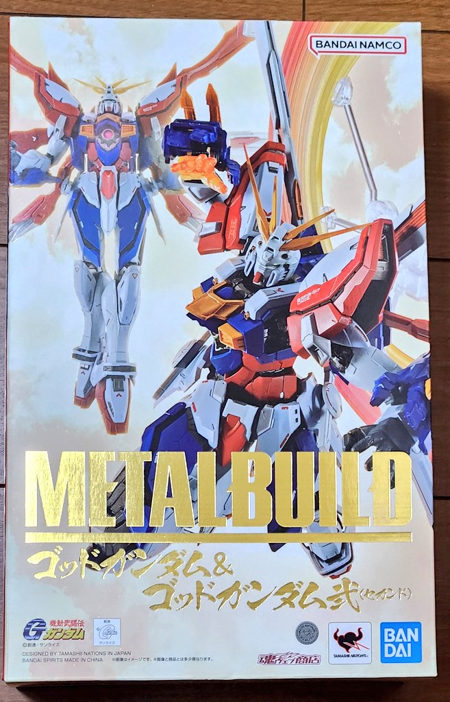 Toho_Aniki680's tweet photo. METAL BUILD魂(メタルビルド)のゴッドガンダムが届きました‼️
二次受注での発送なので一次の不具合(肩の塗装、クリアの支柱ジョイントのクリアランス)はないみたいで安心してブンドド出来ます‼️
#機動武闘伝Gガンダム
#METALBUILD魂 
#ゴッドガンダム 
#GF13-017NJⅡ https://t.co/v1djVjVuVo