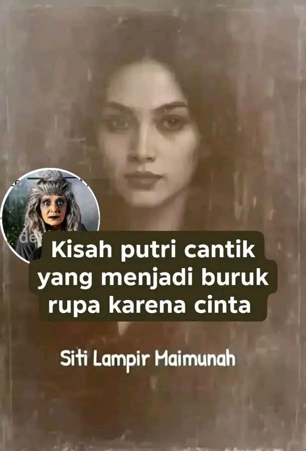 Kisah urband legend Sumatera Barat buat bacaan Malam Minggu ...🫢
Mak Lampir 
Orang bilang, setiap sosok villain pernah jadi orang baik..
dan setiap dendam besar lahir dari hati yang pernah tulus mencintai..
Begitu juga dengan Mak Lampir yang dikenal sebagai nenek tua berilmu