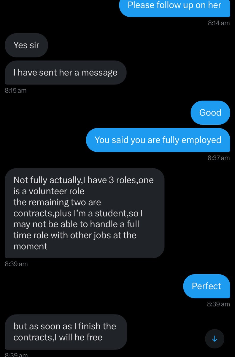 TosinOlugbenga's tweet image. Thereโs no job in tech.
But here is someone with 3 roles and heโs still a student.
Youโve virtually had altercations with virtually everyone in your ecosystem that can recommend you. 
Character over skills.