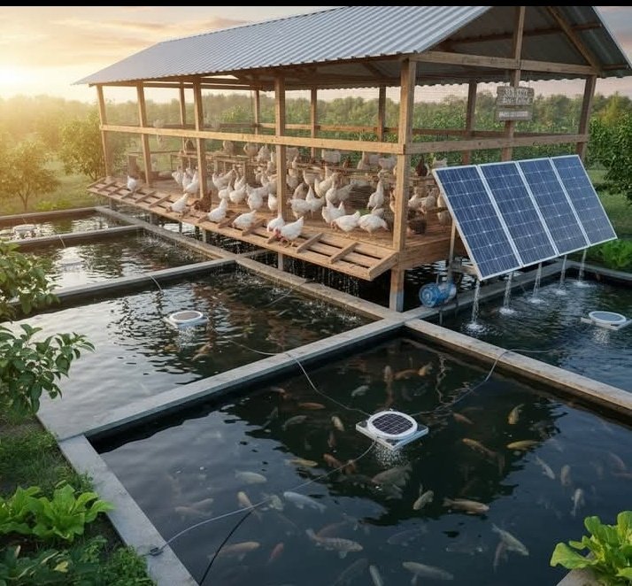 EugeneIradukund's tweet photo. ♻️Integrated Farming at its Finest!
This is what smart, sustainable agriculture looks like — poultry, fish farming, solar power, and greenery working in perfect harmony. One system, multiple outputs, zero waste. The future of farming is here!
#IntegratedFarming
#FoodForAl https://t.co/Vz6ewb4HaJ