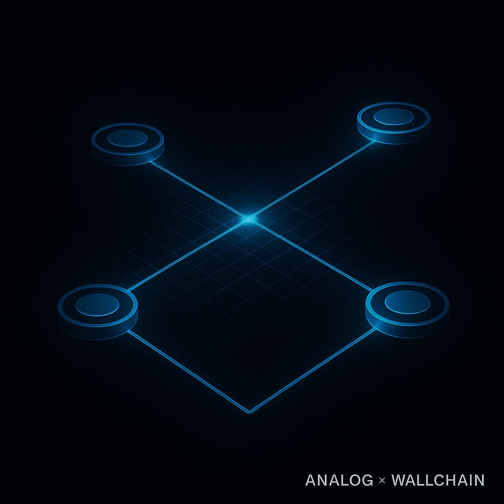 OgCenty's tweet photo. Analog isn’t a new chain. It’s the liquidity internet. Every trade, token launch, and storefront routes through $ANLOG. One network where value flows, not fragments now visible live via @wallchain. If every chain had one shared liquidity layer, what would you build first? https://t.co/eAlMXQvD8z