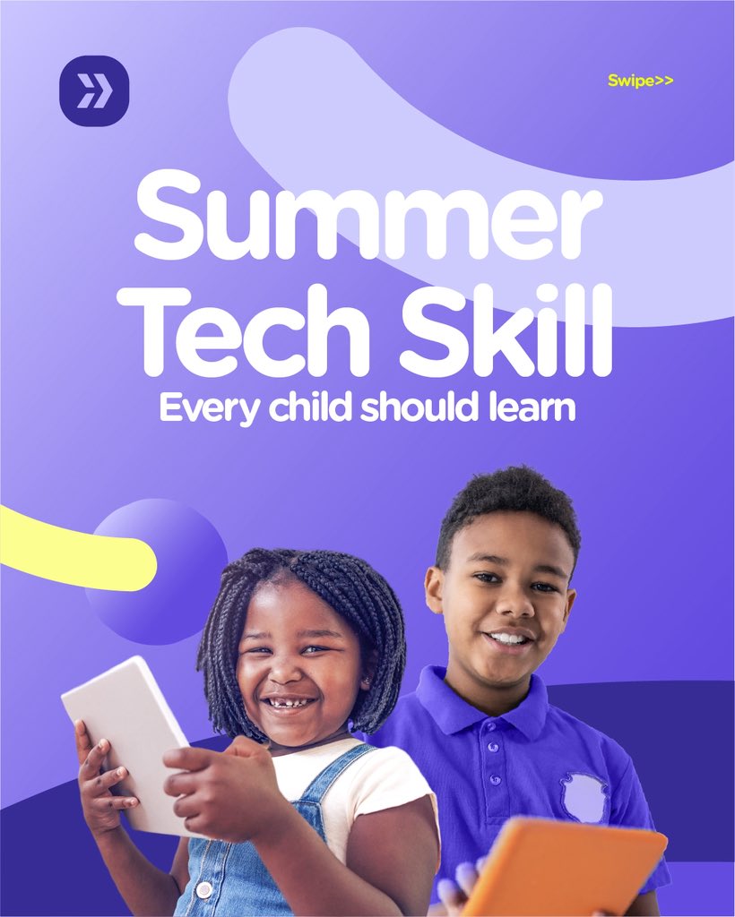 Tecterminal's tweet image. Is your child&apos;s screen time this summer just for consuming content? What if they could CREATE it instead?

We&apos;ve rounded up the top tech skills every child should learn to stay ahead. Let&apos;s dive in! 

#SummerTech #FutureReady 
#tecterminal #aptech #tech