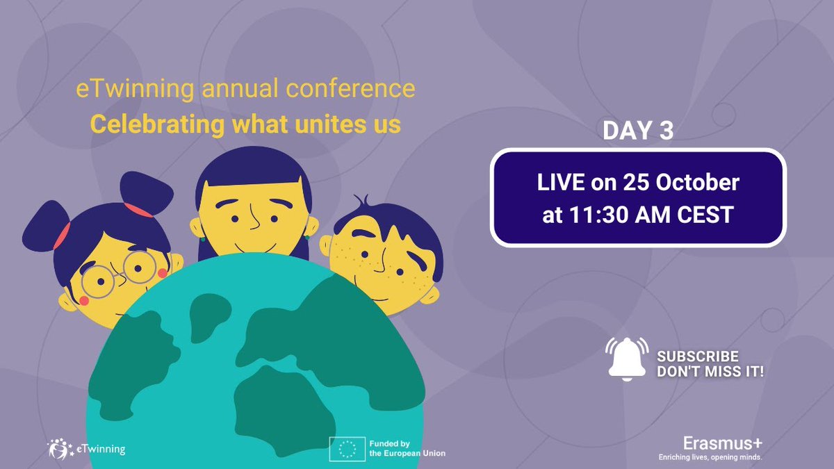 🎉 ¡Hoy concluye la #eTwconf2025!
✨ 3 días de intercambios inspiradores sobre habilidades para la vida y ciudadanía activa

📅 No te pierdas el panel a las 11:30 sobre cómo preparar al alumnado para un mundo en cambio

👉 Únete aquí: youtube.com/live/Mvj0QIsXN…