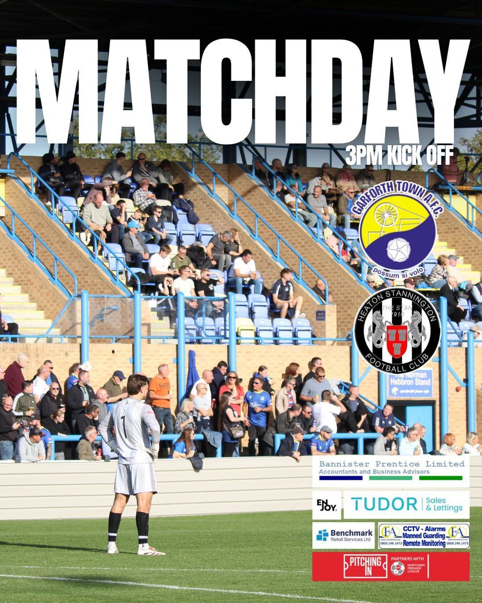 TheGarforthTown's tweet image. 𝙈𝘼𝙏𝘾𝙃𝘿𝘼𝙔 
🆚Heaton Stannington
🏆NPL East
🕒3pm
🏟️Bannister Prentice Stadium 💙💛
🎟️Adults £10, Concessions £7, U16s £3, U5s FREE 
⭐Cash or card at the turnstile
🍺🥧Clubhouse, Pitchside Bar and Snackbar open

#groundhopping #leeds #garforth #nonleague