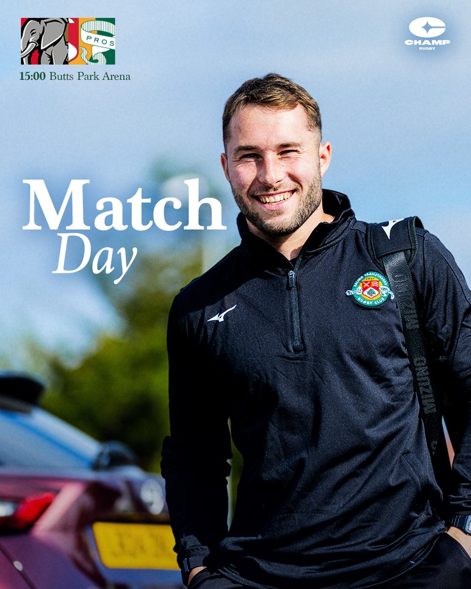 Here we go! 🙌

🆚 | Coventry
🏆 | Champ Rugby
⌚ | Kick-off: 15:00
📍 | Butts Park Arena
📲 | Score updates on X
📺 | Watch Live on Clubber TV

#COVvETF | #FollowTheTrail 💚